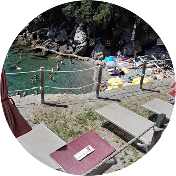 Spiaggia attrezzata - San Fruttuoso